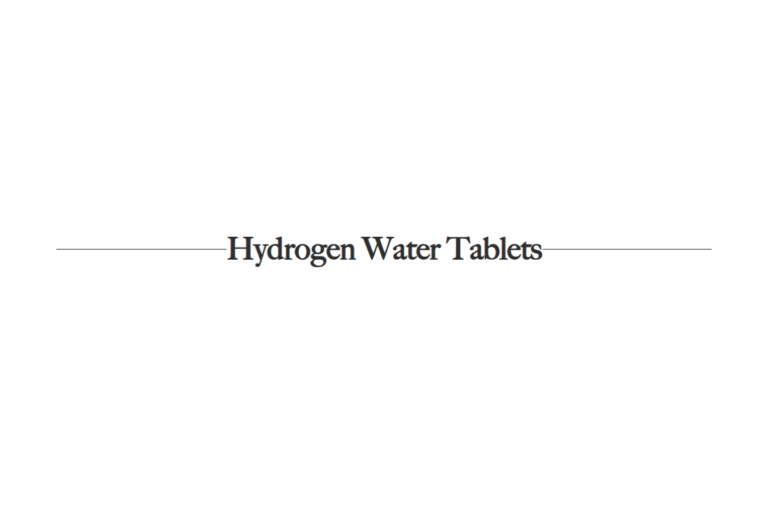 Hydrogen Water Tablets